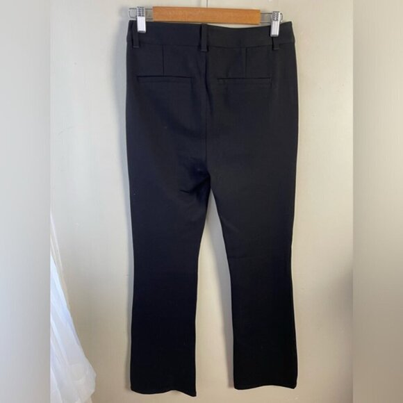 PAIGE Winona stretch-jersey slit cuff flared pants black NEW NWT size 29 - Picture 6 of 16